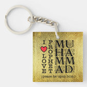 Moslim Cadeau Halal Islamitisch Cadeau Ramadan Eid Sleutelhanger (Voorkant)