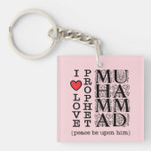 Moslim Cadeau Halal Islamitisch Cadeau Ramadan Eid Sleutelhanger (Voorkant)