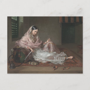 Moslim Dame Reclining door Francesco Renaldi Briefkaart