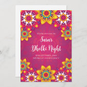 Moslim Dholki uitnodigingen als Digitale Dholki ka (Voorkant / Achterkant)