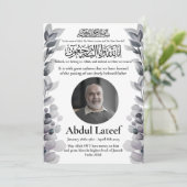 Moslim Dood Aankondiging Man Janaza Gebed (Staand voorkant)