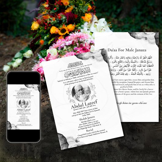 Moslim Dood Aankondiging Man Janaza Gebed