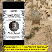 Moslim Dood Aankondiging Man Janaza Gebed