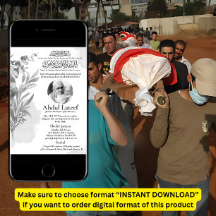 Moslim Dood Aankondiging Man Janaza Gebed