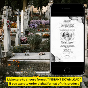 Moslim Dood Aankondiging Man Janaza Gebed