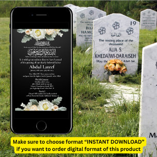 Moslim Dood Aankondiging Man Janaza Gebed