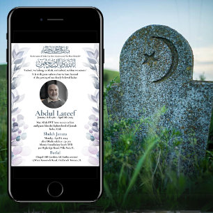 Moslim Dood Aankondiging Man Janaza Gebed