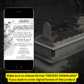 Moslim Dood Aankondiging Man Janaza Gebed