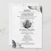 Moslim Dood Aankondiging Vrouw Janaza Gebed (Voorkant)