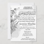 Moslim Dood Aankondiging Vrouw Janaza Gebed (Voorkant)