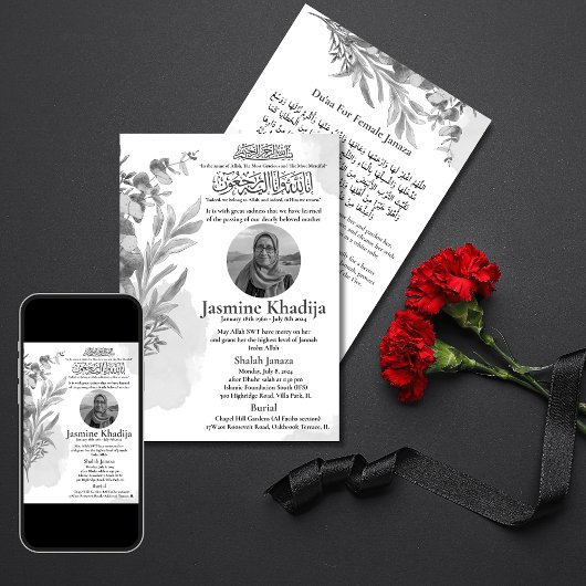 Moslim Dood Aankondiging Vrouw Janaza Gebed