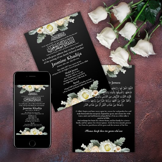 Moslim Dood Aankondiging Vrouw Janaza Gebed