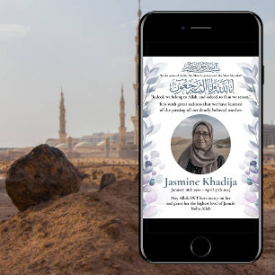 Moslim Dood Aankondiging Vrouw Janaza Gebed