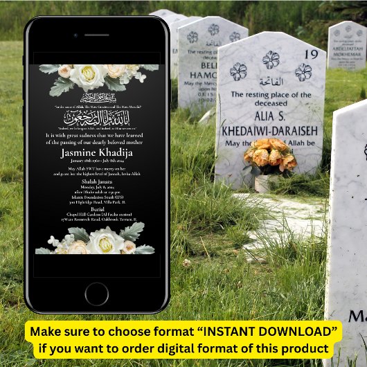 Moslim Dood Aankondiging Vrouw Janaza Gebed