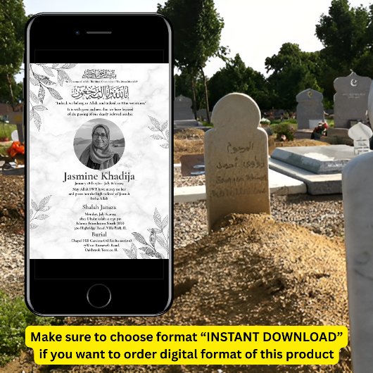 Moslim Dood Aankondiging Vrouw Janaza Gebed