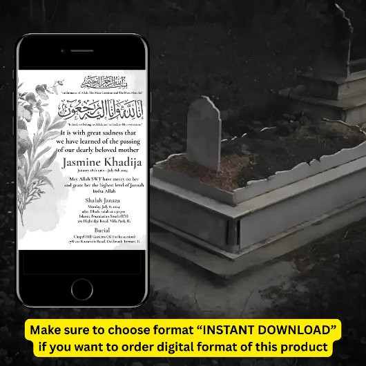 Moslim Dood Aankondiging Vrouw Janaza Gebed