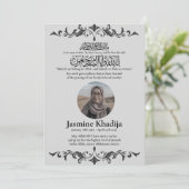 Moslim Dood Aankondiging Vrouw Janaza Gebed (Staand voorkant)