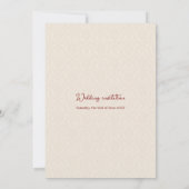 Moslim Engels Beige en Rood Traditioneel eenvoudig Kaart (Achterkant)