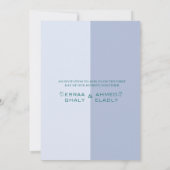 Moslim Engels | Blauwe & Groene Bloesem Boom Bruil Kaart (Achterkant)