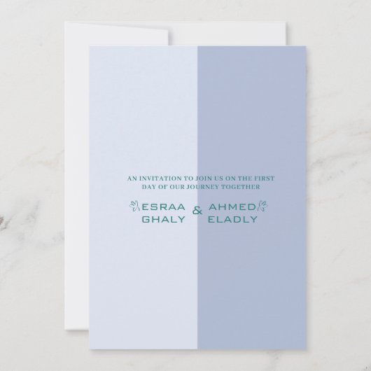 Moslim Engels | Blauwe & Groene Bloesem Boom Bruil Kaart (Achterkant)