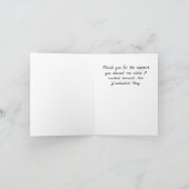 Moslim Foto Afstuderen Hartelijk dank Bedankkaart (Binnen)