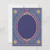 Moslim-Indiaas huwelijk of uitnodiging van Mehndi (Achterkant)