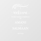 Moslim Islamitisch Bruiloft Nikkah Teken Sticker (Vel)