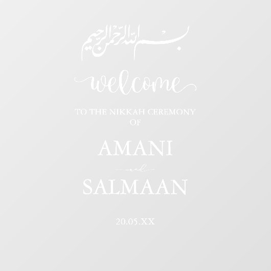 Moslim Islamitisch Bruiloft Nikkah Teken Sticker (Vel)