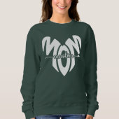 Moslim mama hart sweatshirt (Voorkant)
