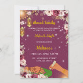 Moslim Mehndi Uitnodiging, Henna Uitnodiging (Voorkant)