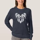 moslim moeder hart lange mouwen t-shirt (Voorkant)