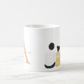 Moslim Moeder met 2 zonen en 1 dochter Gepersonali Koffiemok (Center)