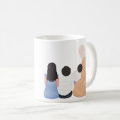 Moslim Moeder met 2 zonen en 1 dochter Gepersonali Koffiemok (Voorkant rechts)