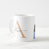 Moslim Moeder met 2 zonen en 1 dochter Gepersonali Koffiemok (Voorkant links)