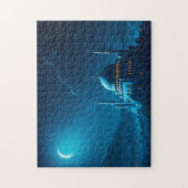 Moslim Moskee Kunstwerk Islamitische Illustratie Legpuzzel (Verticaal)