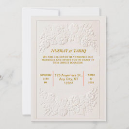 Moslim Nikah islamitische bruiloft uitnodiging