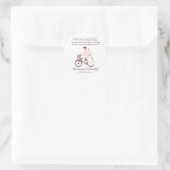 Moslim Pas getrouwd Paar Dua Islamitisch Bruiloft  Ronde Sticker (Tas)