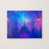 Moslim Ramadan Moskee Eid Kunst Islamitische Illus Legpuzzel (Horizontaal)