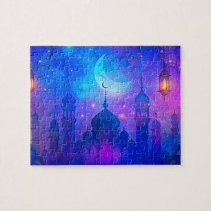 Moslim Ramadan Moskee Eid Kunst Islamitische Illus Legpuzzel