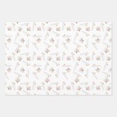 Moslim Trouwpapier Flat Sheet Set van 3 Inpakpapier Vel (Voorkant)