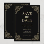 Moslim Vintage Save The Date Aankondigingskaart (Voorkant / Achterkant)