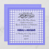 Moslimbaby Aqiqah Kaart (Voorkant / Achterkant)