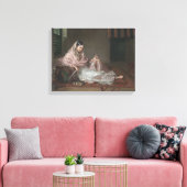 Moslimdame achterover leunend door Francesco Renal Canvas Afdruk (Insitu (Woonkamer))