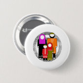 Moslimfamilie Ronde Button 5,7 Cm (Voorkant /achterkant)