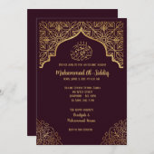 Moslimjongen Aqeqa bruin goud Kaart (Voorkant / Achterkant)