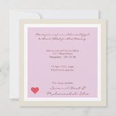 Moslimmeisje met baby aqiqah-uitnodiging kaart (Achterkant)