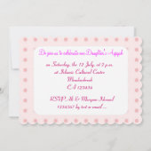 Moslimmeisje roze aqiqah Islamitisch Kaart (Achterkant)