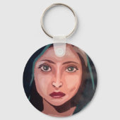 moslimmeisje sleutelhanger (Voorkant)