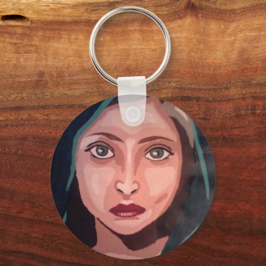 moslimmeisje sleutelhanger (Voorkant)