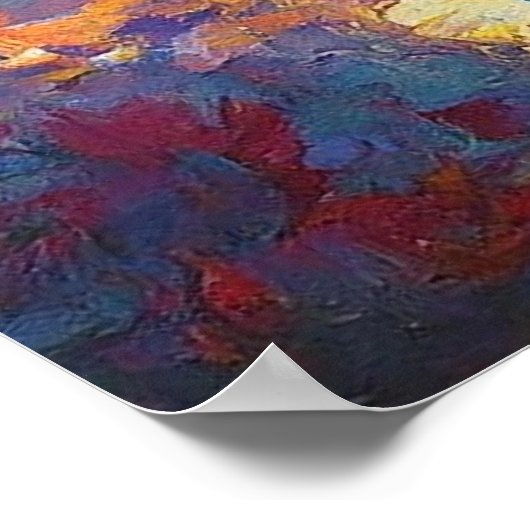 Moslimmoskee Crescent Sterren Schilderen Poster (Hoek)